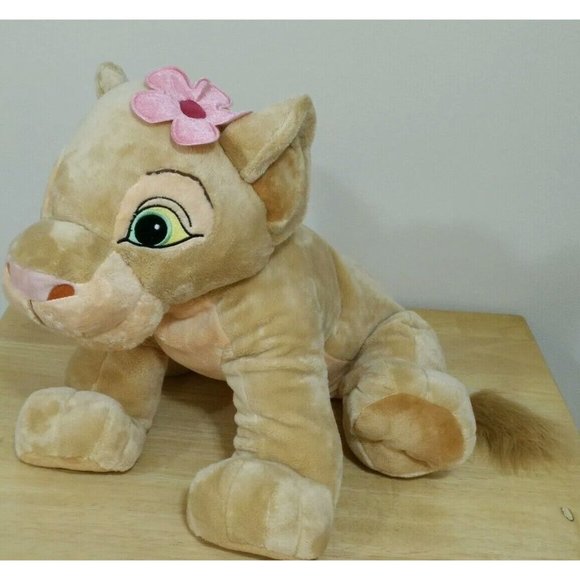 Disney Other - Disney Lion King Nala Plush Pink Flower Stuffed Animal Disney Toy 20" Long